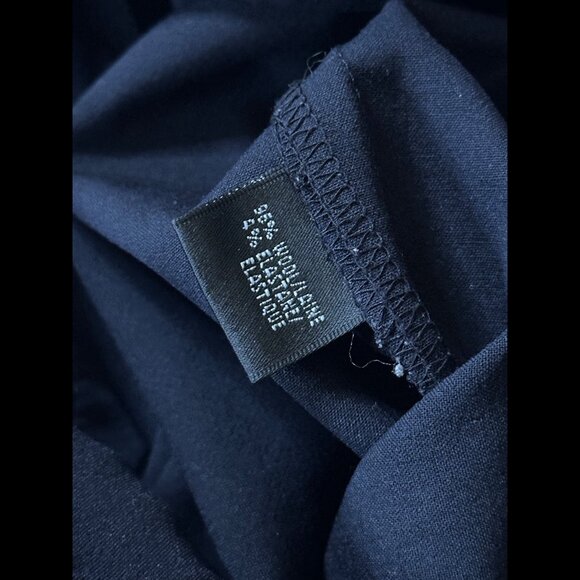 Lafayette 148 New York Dress Pants 8 Womens Black Wool Blend Stretch Trousers - Picture 8 of 8